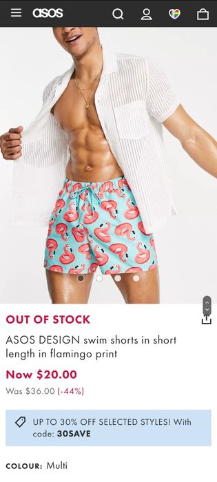 Męskie szorty asos