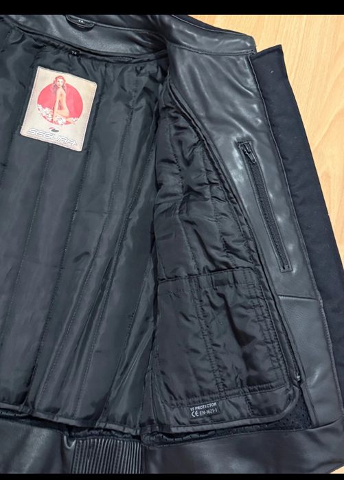 Casaco motard feminino T4 com proteções ombro, cotovelos, lombar