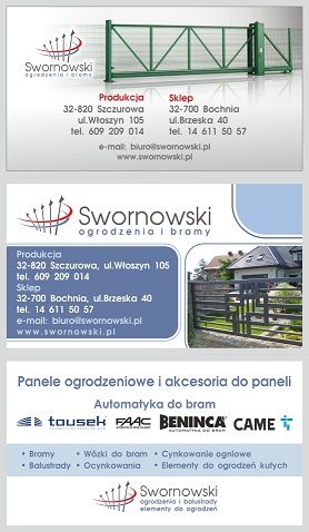 Bramka pod zabudowe 1000/1500 BochniaBrzeskoSzczurowaŻabnoRadłówKoszyce