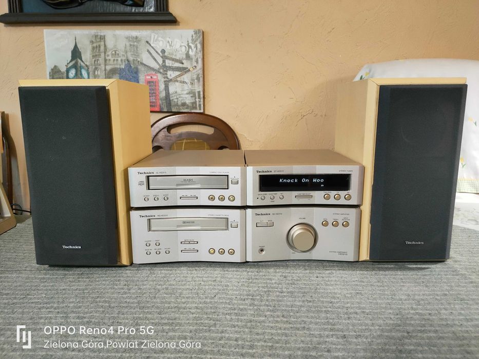 TECHNICS 100% Sprawny Mini Zestaw Audio Stereo Seria HD310 brak pilota
