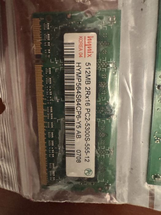 Memória RAM 512 MB DDR2 Hynix