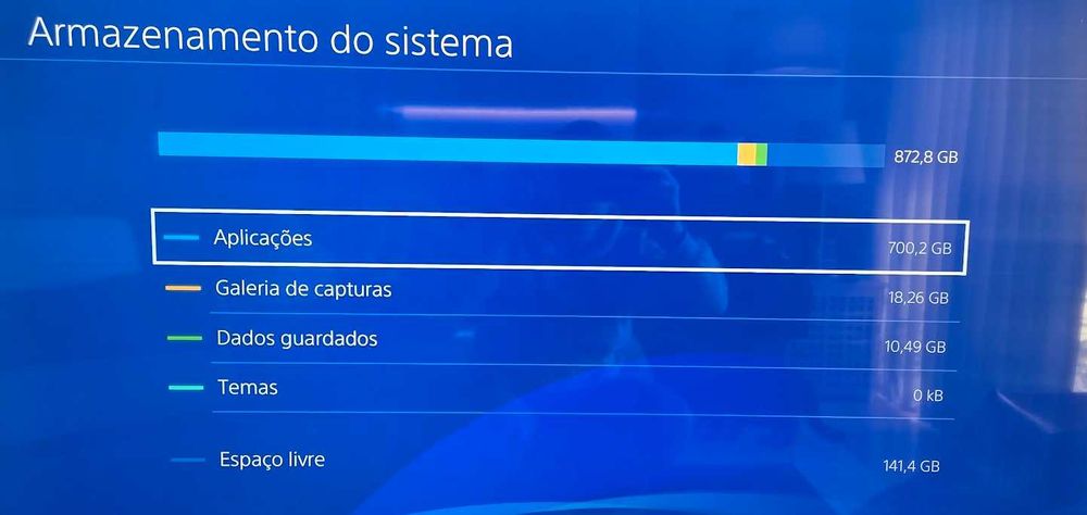 PS4 1TB + 2 comandos + 5 jogos | usada em excelente estado