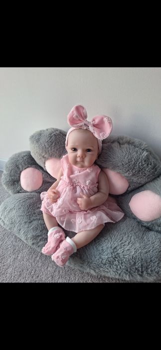Lalka jak żywe dziecko reborn piękna NOWA duża prawie 50 cm , cala gum