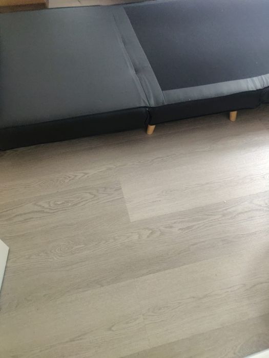 Sofá-cama preto Conforama