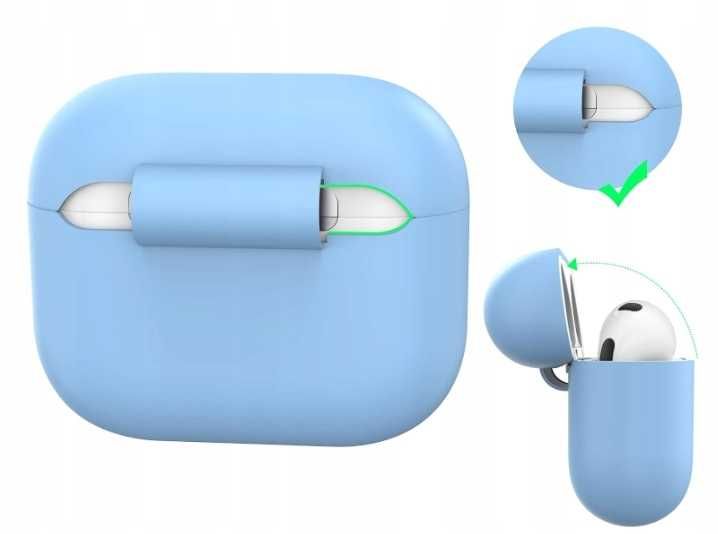 Pokrowiec Etui Case do airpods 3 miękkie silikonowe AHASTYLE