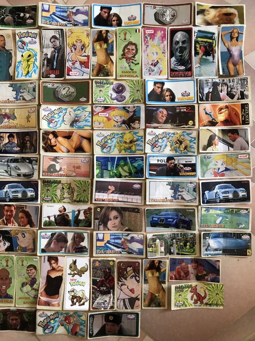 Вкладыши-наклейки 90-х 85 шт,цена указана за все