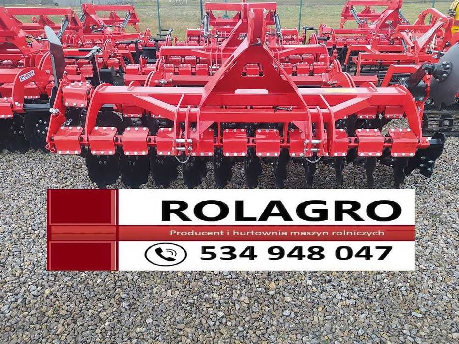 Brona talerzowa TIGER 560 talerze z wałem Transport