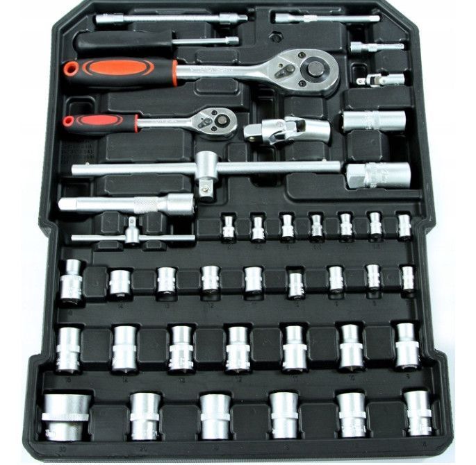 Набор инструментов бит головок ключей WMC 186 елементов