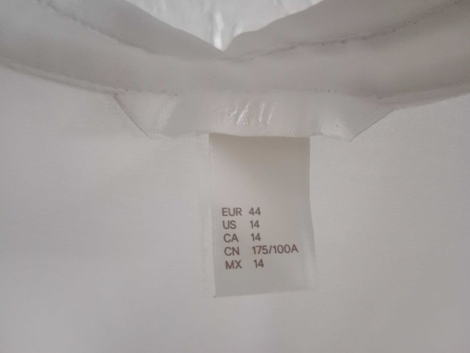 biała bluzka mgiełka H&M rozmiar 44