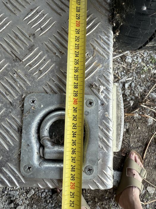 Atrelado reboque aluminio palma