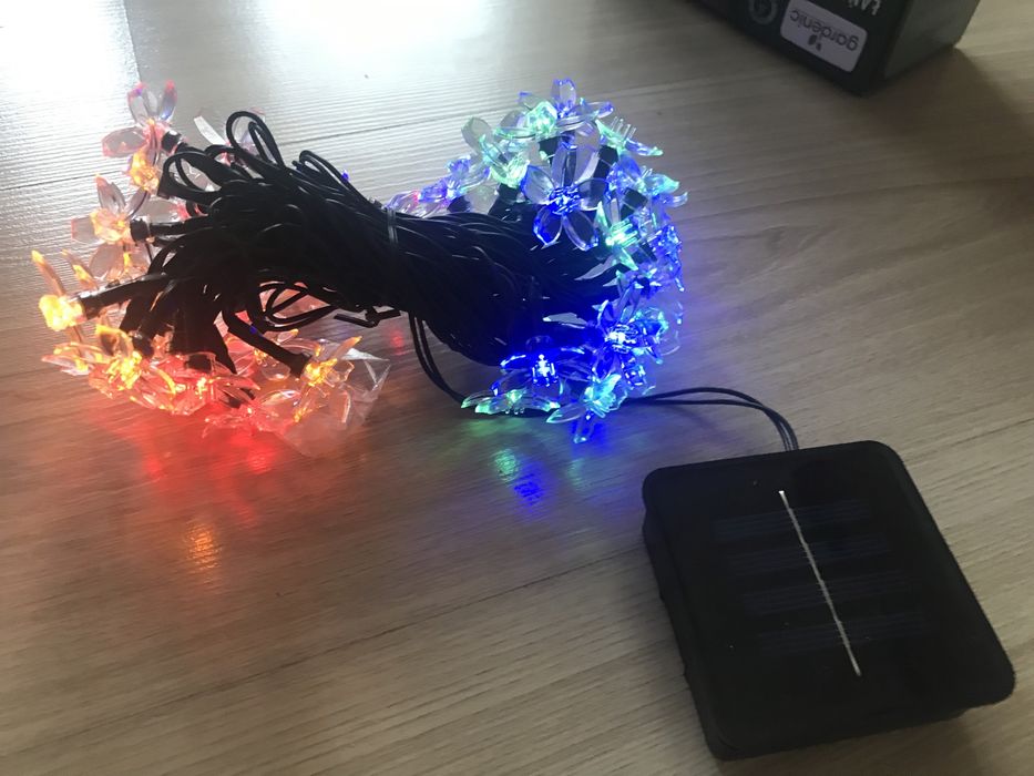 Lampki solarne do domu na taras lub balkon,nowe!
