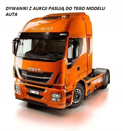 Dywaniki Maty IVECO SALONKA Materiał Eko Skóra Pikowana