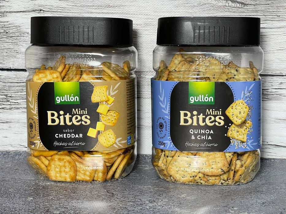 Крекери Gullon mini Bites два види
Вага 250 грам