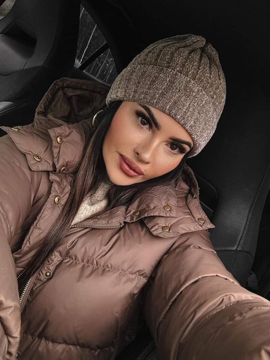 Czapka Olavoga Gaby Uni czarna beżowa ecru