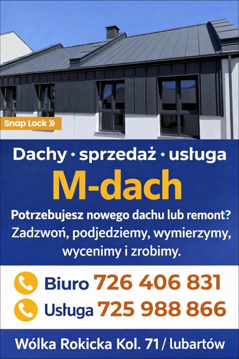 Dachy sprzedaz usluga Wolka Rokicka