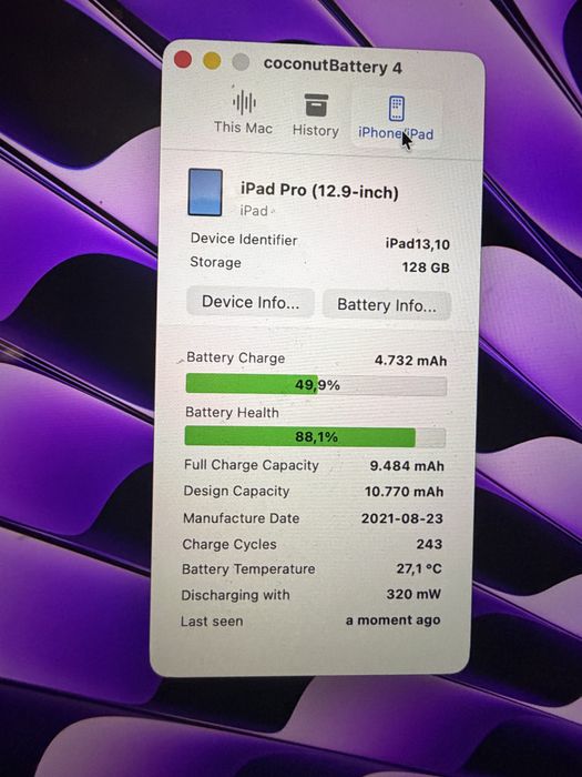 iPad  Pro 12.9 5 gen M1 128gb WiFi+ Cellular 5G