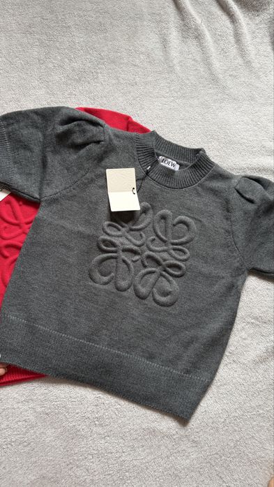 Кофтинки лоеве лоеве светр, сіра, червона