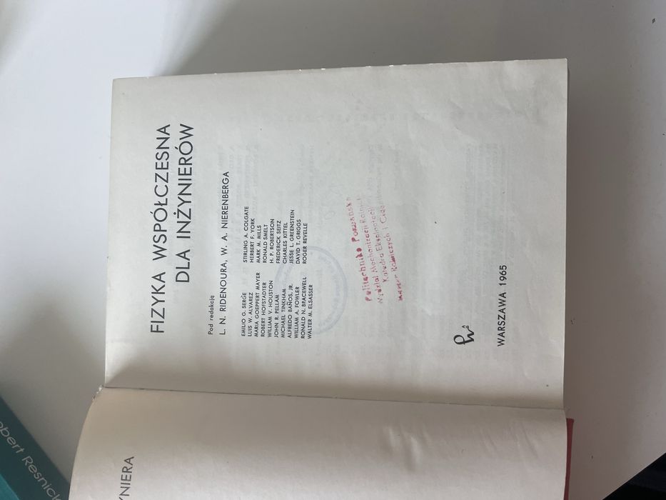 Fizyka współczesna dla inżynierów – L. N. Ridenour, W. A. Nierenberg (PWN 1965)