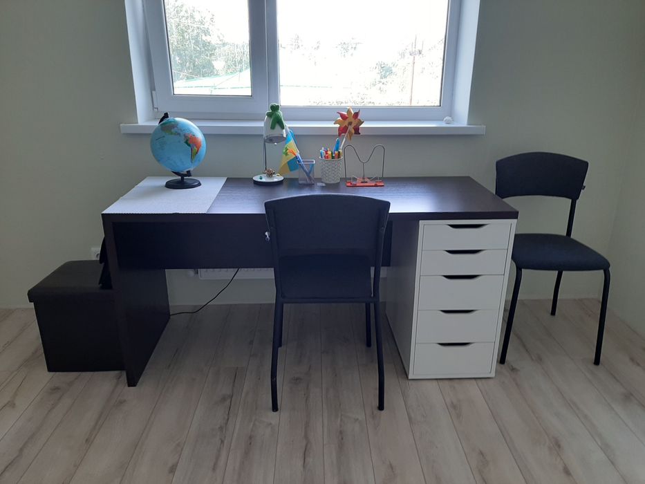 Великий письмовий стіл на тумбі IKEA Alex (робився під замовлення)