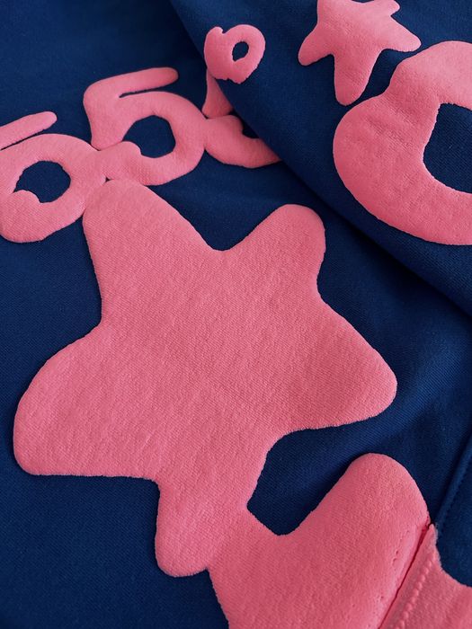 bluza sp5der niebieska