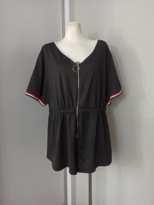 Czarny bawełniany letni kombinezon Shein rozm. 4XL