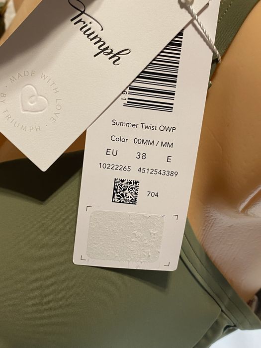 Triumph !Summer Twist OWP strój kąpielowy 38E oliwkowy nowy z metką