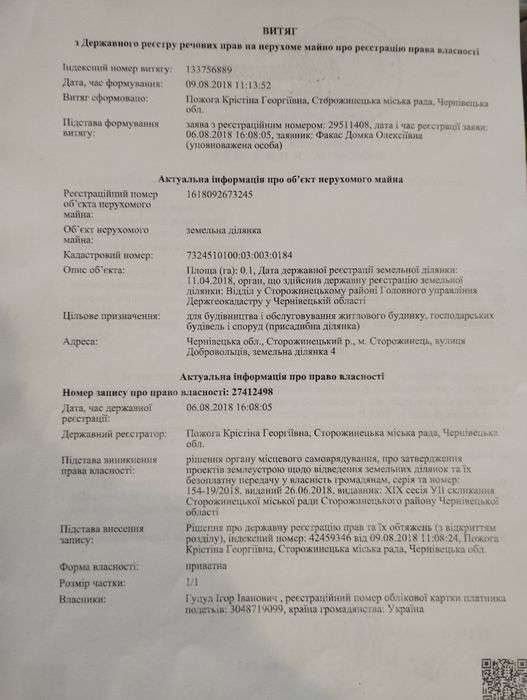 Земельна ділянка