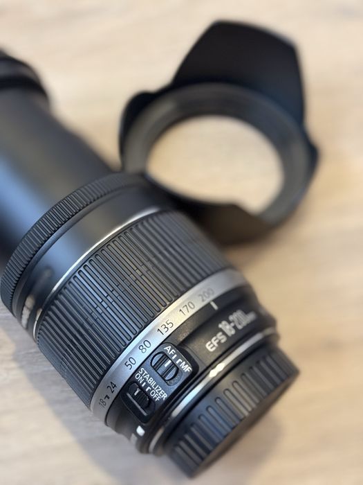 Objetiva canon 18-200, 3.5-5.6