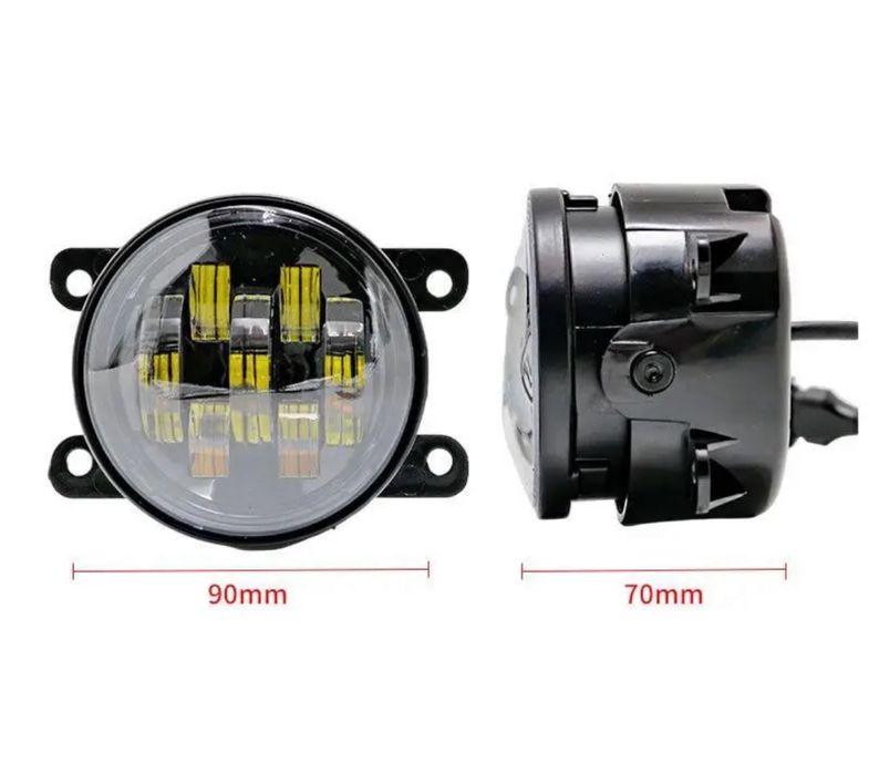 Птф фары, противотуманные Led линзи 90мм, OPEL, PEUGEOT, RENAULT 70W