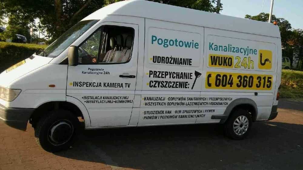 udrażnianie kanalizacji rur WUKO 24/h kameraTV termowizja,wyciek wody