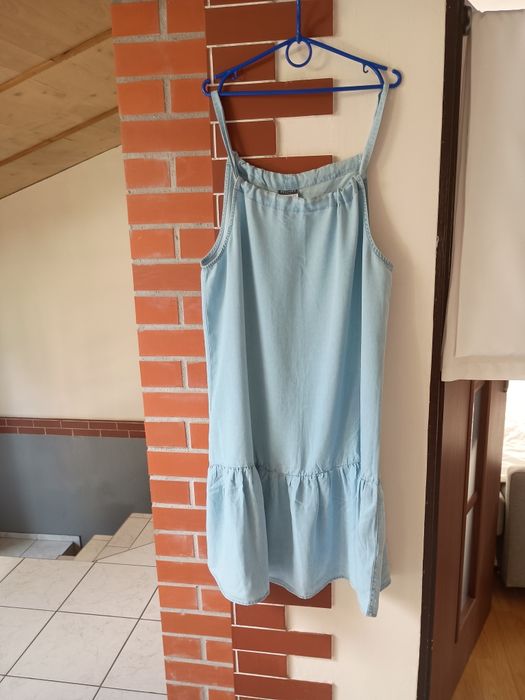 Sukienka letnia z cienkiego dżinsu rozmiar 44