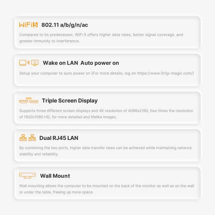 Origimagic Mini PC C4 | Ryzen 5 3550H | 16GB DDR4 | 512GB SSD | Nowe!