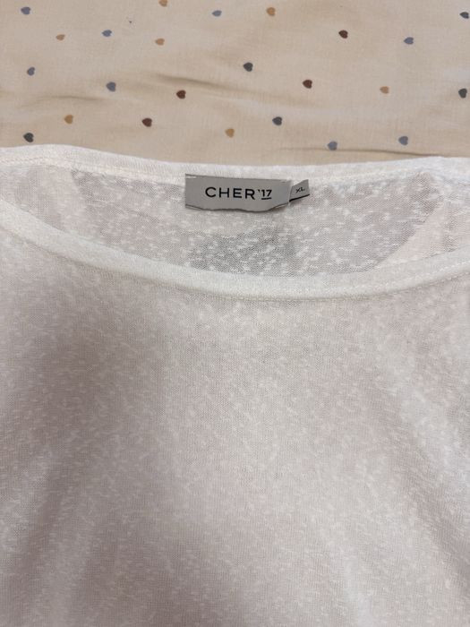 Лонгслів «подвійний» молочного кольору від Cher 17.