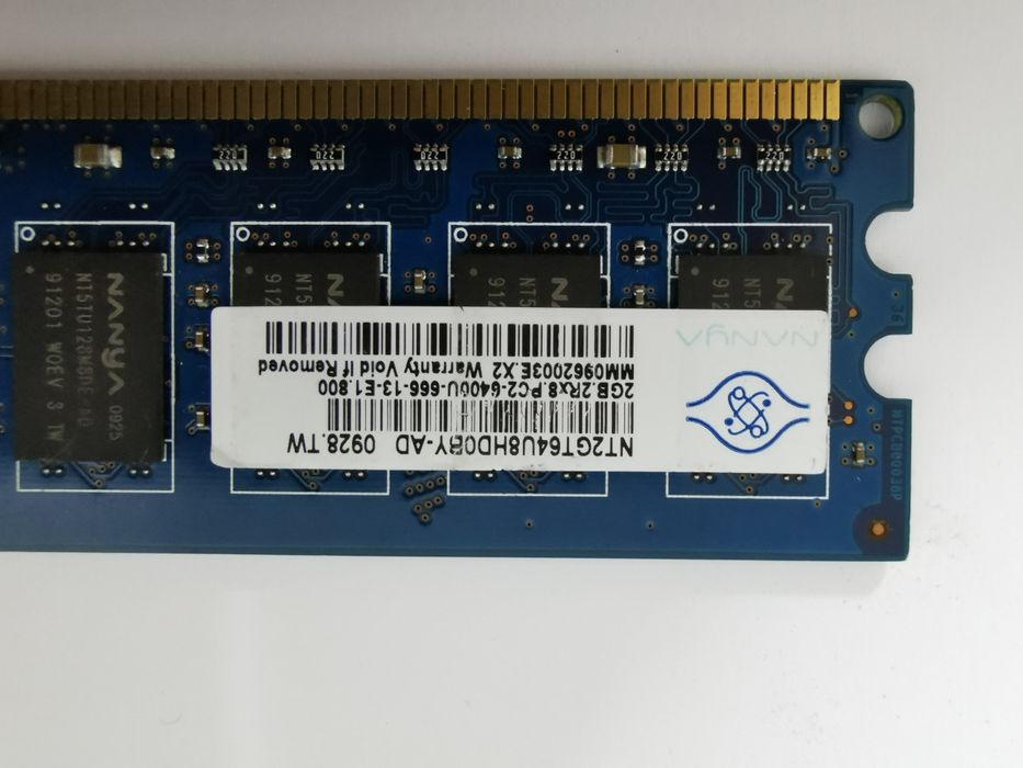 8GB - 4 New RAM Modules, 2GB Each64286306840065121