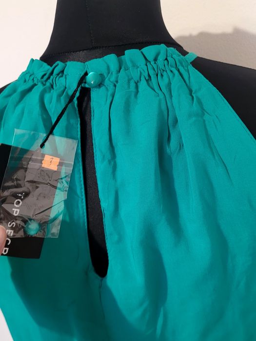 Nowa śliczna sukienka bez rękawów z gumką w pasie 100% wiskoza 44 XXL