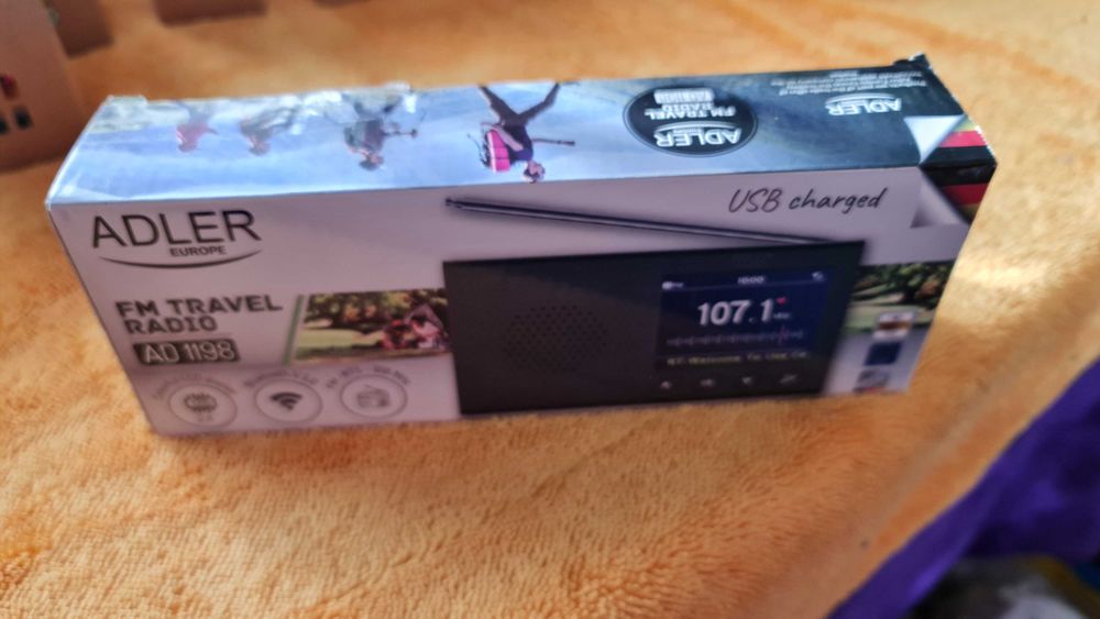 Adler AD 1198 Radio Przenośne - LCD - FM - Bluetooth - Zegar