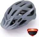 Kask rowerowy Zacro ch01 r. 54-63cm z lampką LED szary