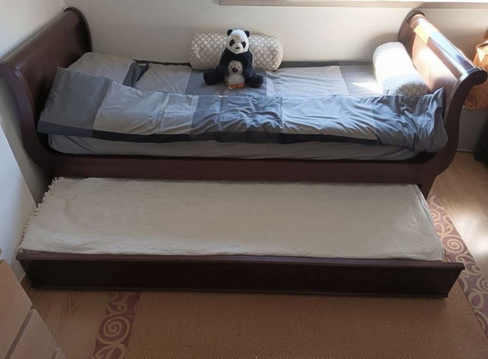 Cama de solteiro com gavetão