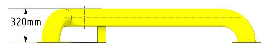 Odbojnik liniowy doku TIR kpl. Lewy i Prawy