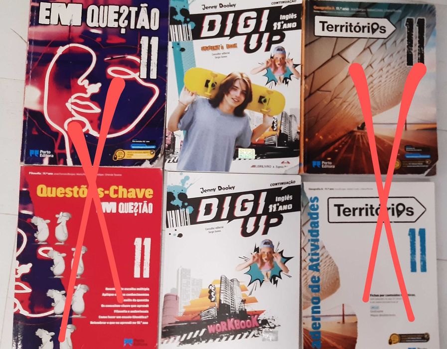 Livros escolares 10/ 11 ano