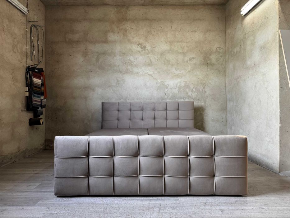 Łóżko kontynentalne sypialniane 140/160/180x200 welurowe