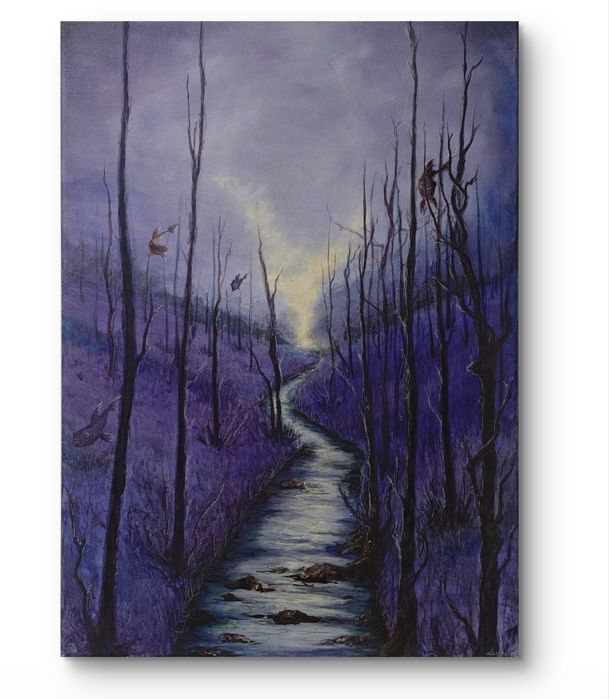 Obrazy akrylowy na płótnie naciągniętym na blejtram 70x50cm . M.L