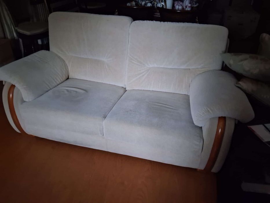 2 Sofás Cinza de 2 lugares