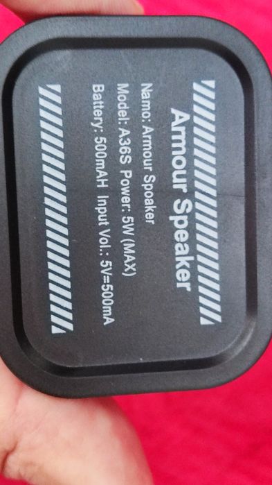 Coluna Bluetooth transparente (Nova na caixa)