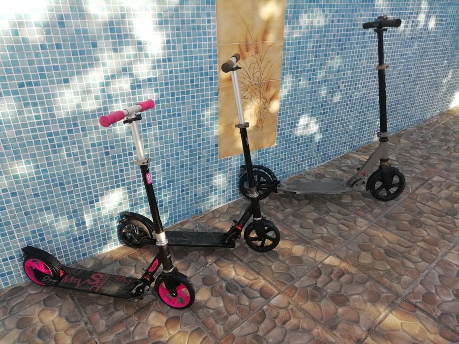 Incrível 3 Trotinetes Marca Oxelo Mais Barato Q Uma Única