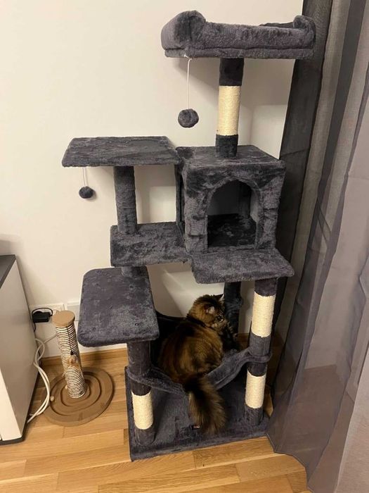 Drapak dla kota duży wysoki drapak NOWY dla kota domek legowisko NOWY