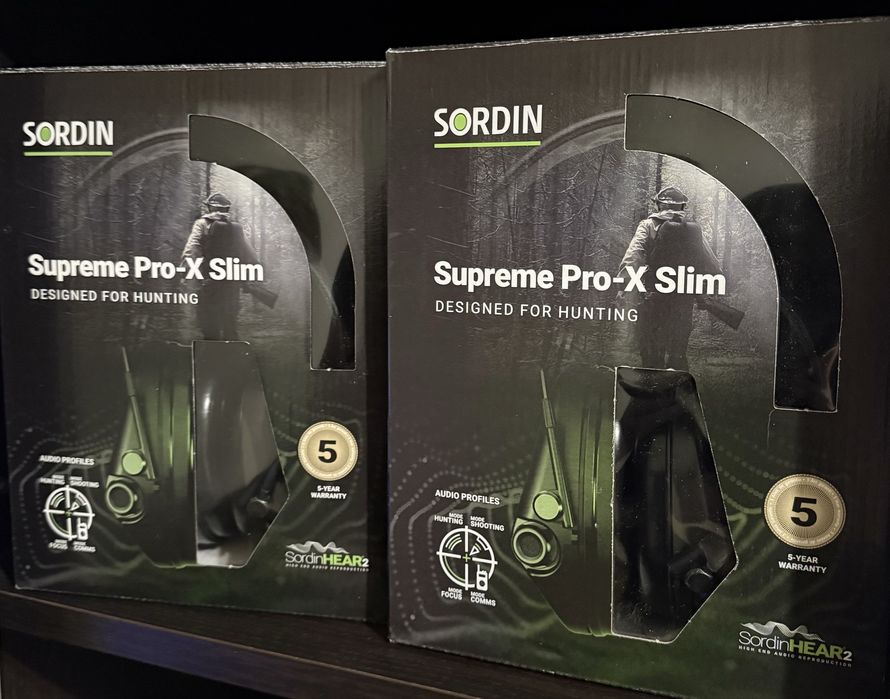 Активні навушники Sordin Supreme Pro X Slim Green (сумісні з ARC Rail)