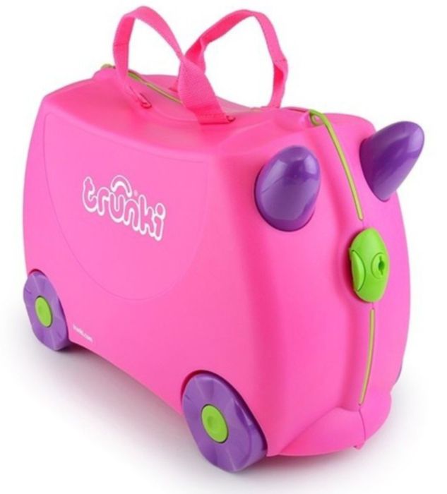 Różowa walizka Trunki