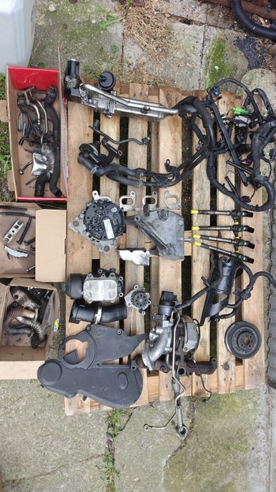 Pakiet części 1.6 TDI CAYC Wtryski Turbo EGR Alternator Silnik na części VAG