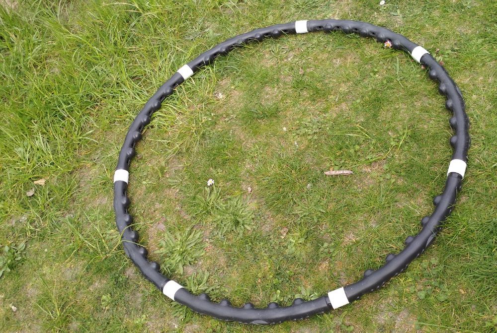 hula hop z masażem składane rozkładane demontowalne przenośne